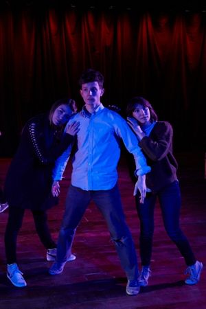  Claire Rothrock (Meg), Eben Hoffer (Marmee), Lena Hudson (Amy) Photo