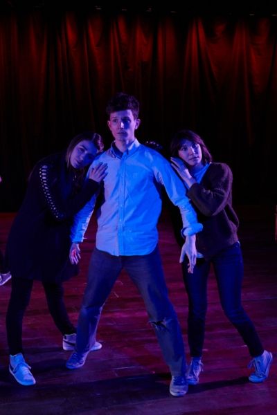  Claire Rothrock (Meg), Eben Hoffer (Marmee), Lena Hudson (Amy) Photo