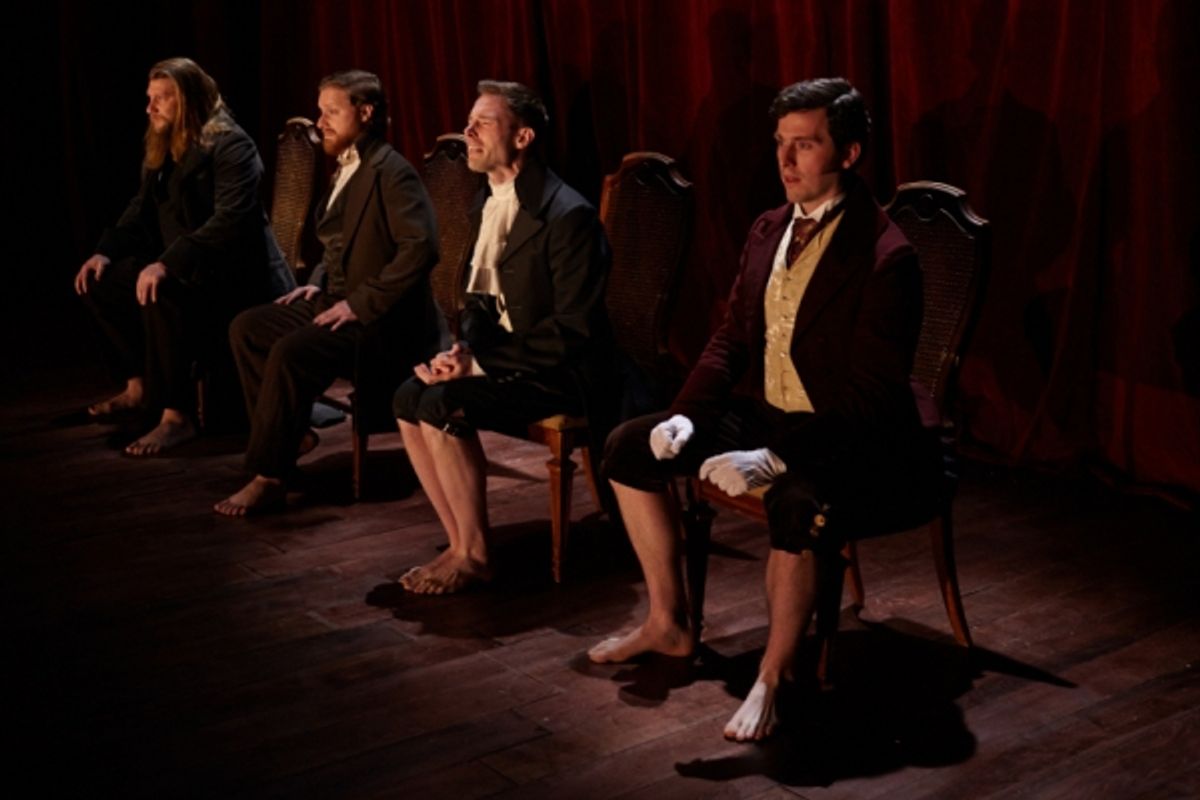 Harlan Alford (Heathcliff), Nathaniel Basch-Gould (Laurie), Preston Martin (Darcy), Jon Riddleberger (Rochester) at 