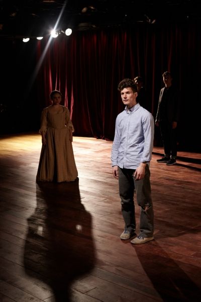 Lauren Swan-Potras (Jo) and Eben Hoffer (Marmee) Photo