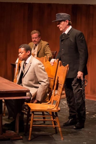 Andre Teamer (Moses Fleetwood Walker), Terry Gallagher (Court Officer), Colin Reeves  Photo