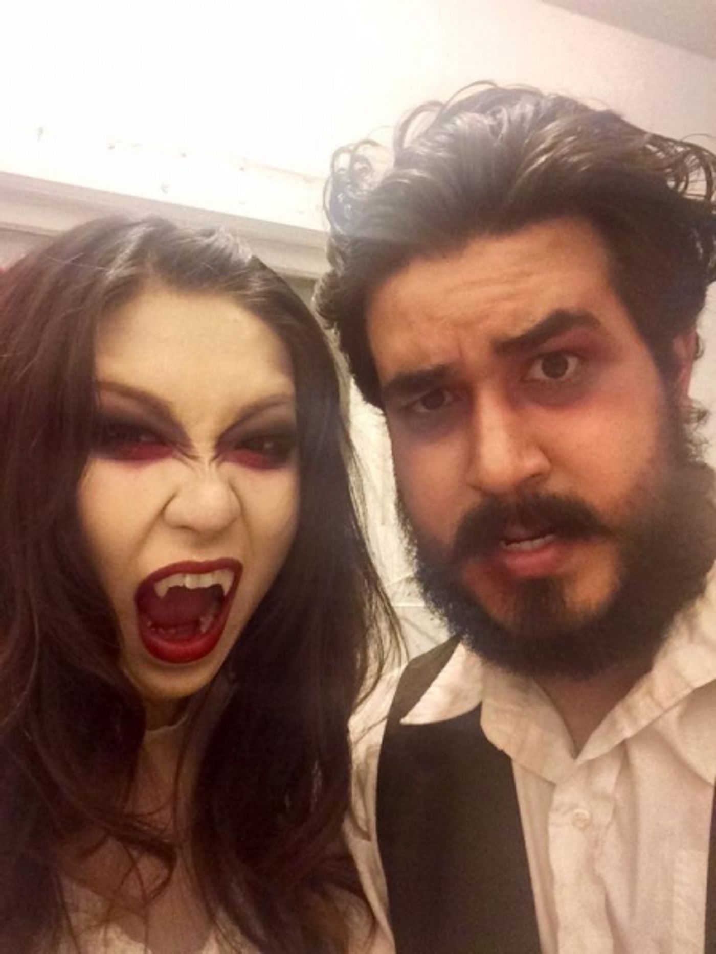 Photo Flash: Saturday Intermission Pics - Feb. 14 Part 2 - ON THE TOWN Cast Sells Kisses and More!  Image