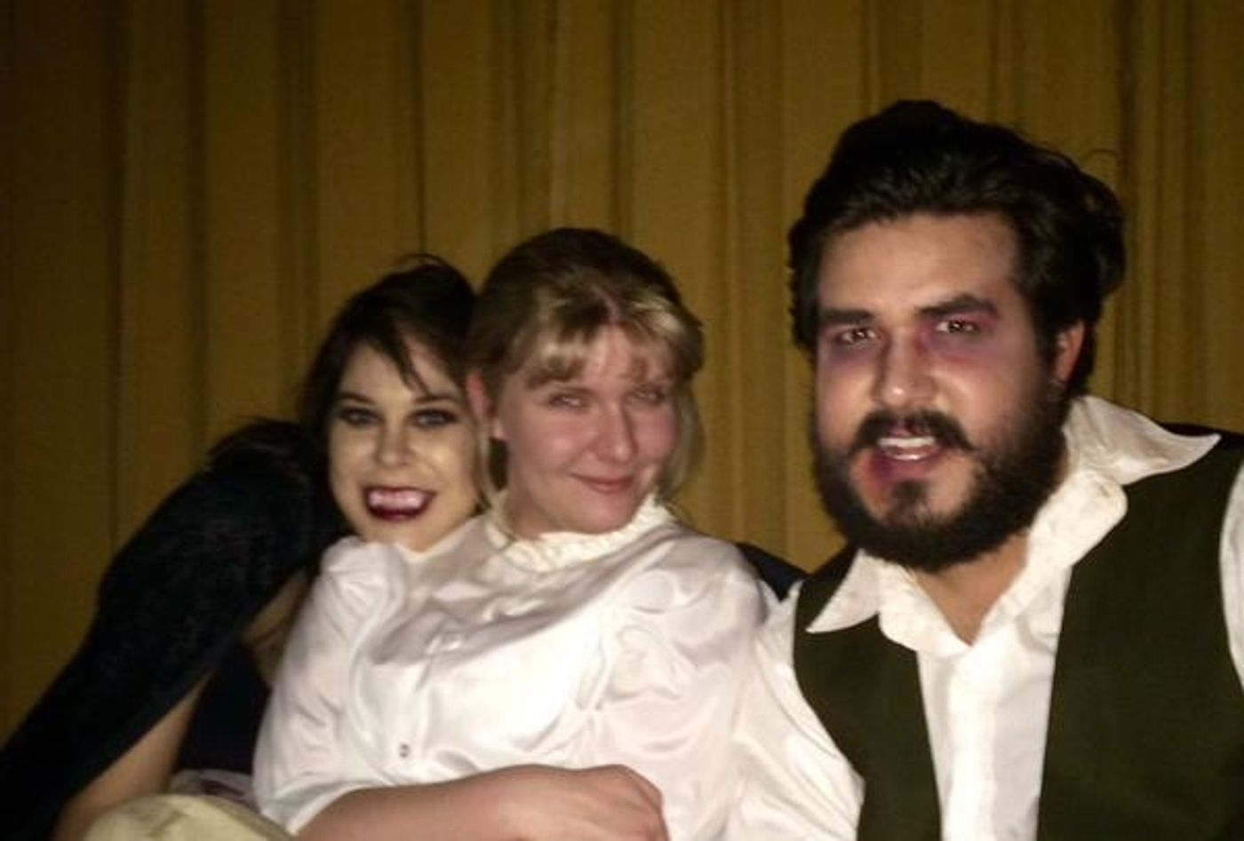 Photo Flash: Saturday Intermission Pics - Feb. 14 Part 2 - ON THE TOWN Cast Sells Kisses and More!  Image