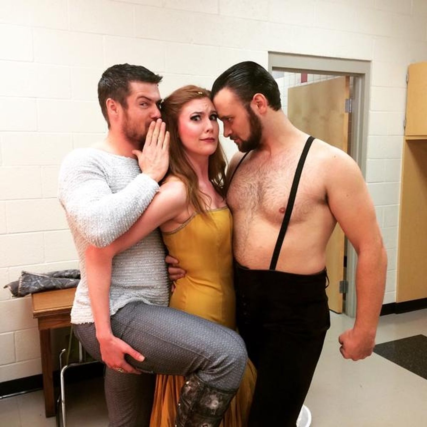 Photo Flash: Saturday Intermission Pics - Feb. 14 Part 2 - ON THE TOWN Cast Sells Kisses and More!  Image