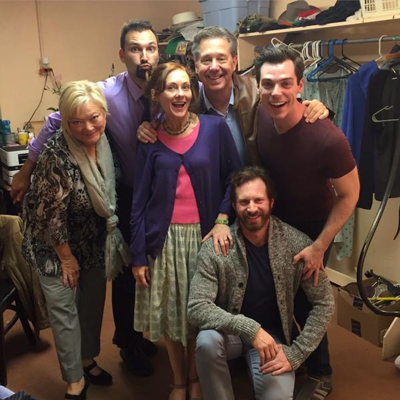 Photo Flash: Saturday Intermission Pics - Feb. 14 Part 2 - ON THE TOWN Cast Sells Kisses and More!  Image