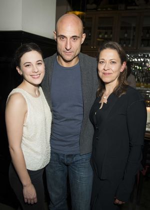 Phoebe Fox, Mark Strong, and NIcola Walker  Photo