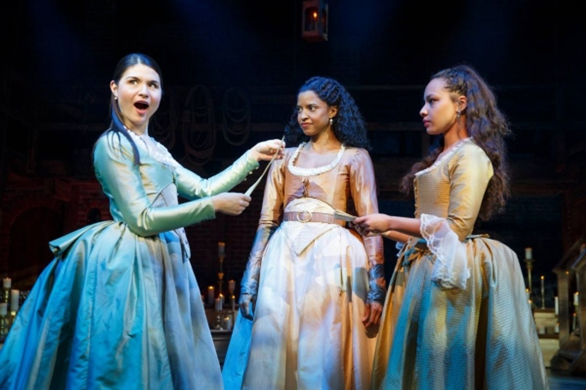 Phillipa Soo, RenÃ©e Elise Goldsberry, and Jasmine Cephas Jones at 