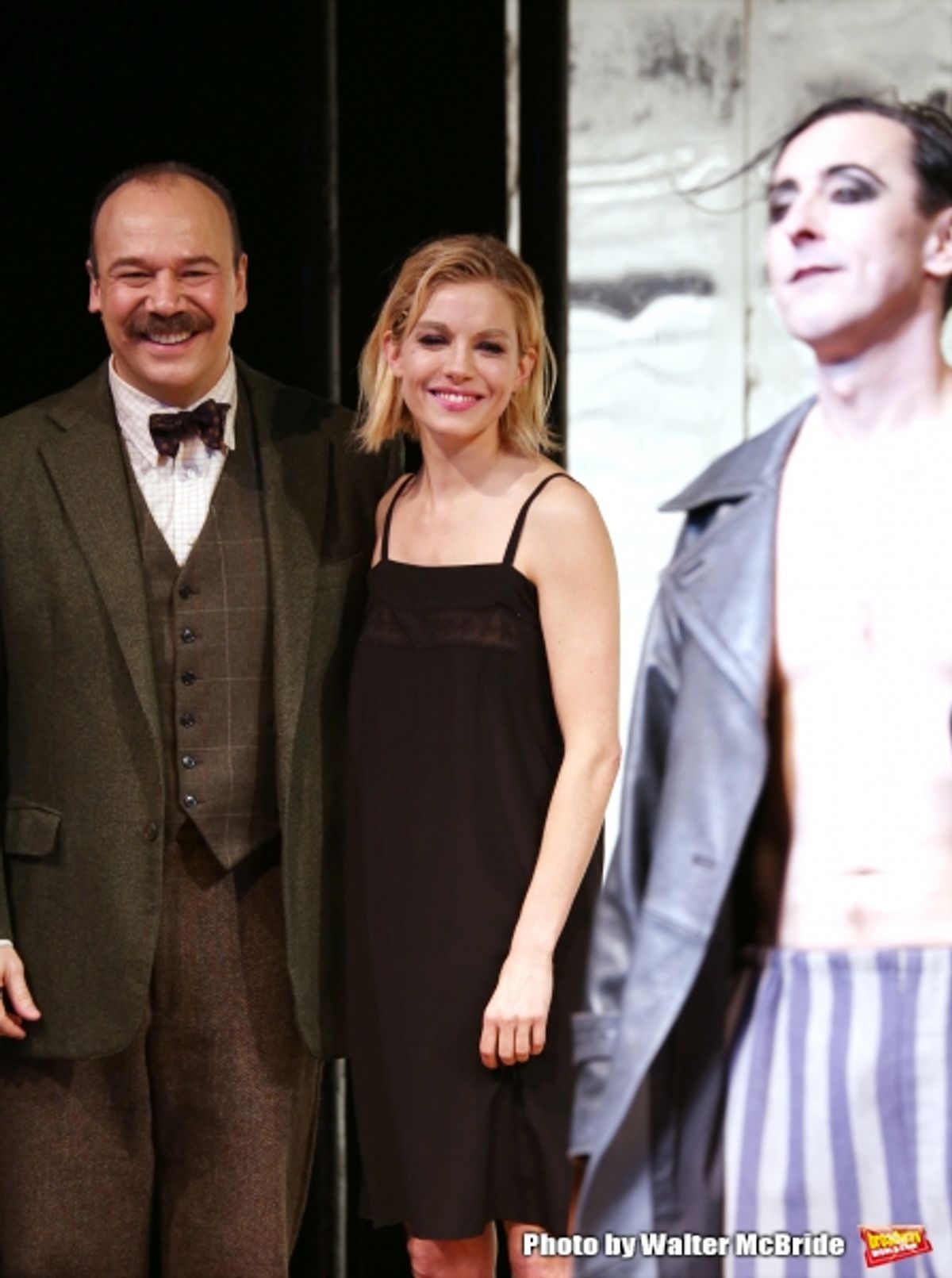 Danny Burstein, Sienna Miller and Alan Cumming  at 