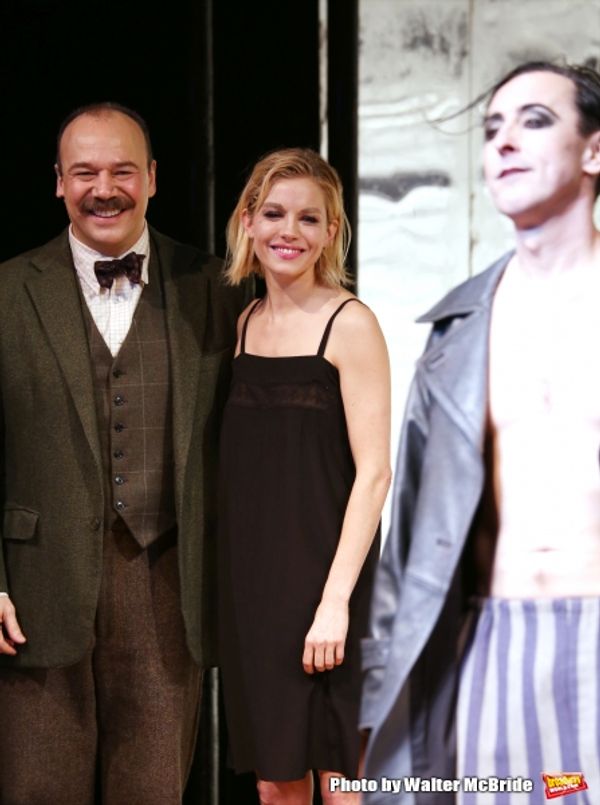 Danny Burstein, Sienna Miller and Alan Cumming  Photo