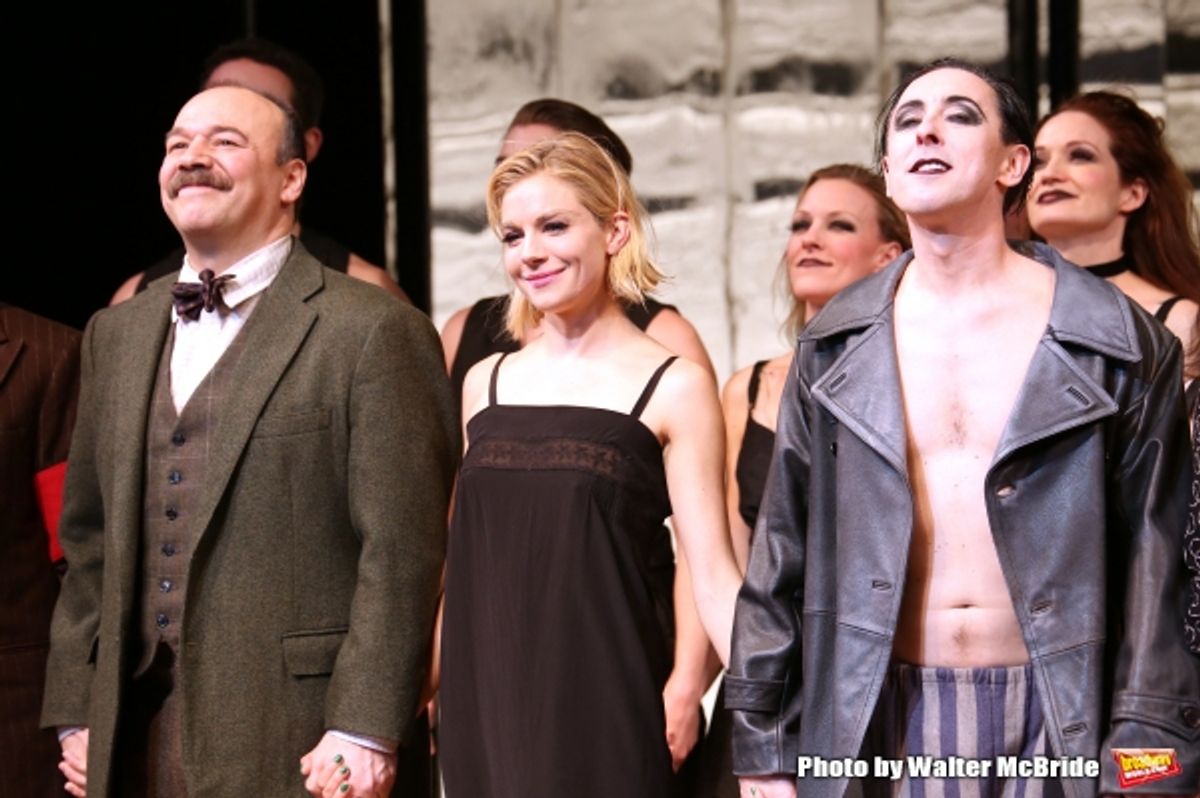 Danny Burstein, Sienna Miller and Alan Cumming  at 