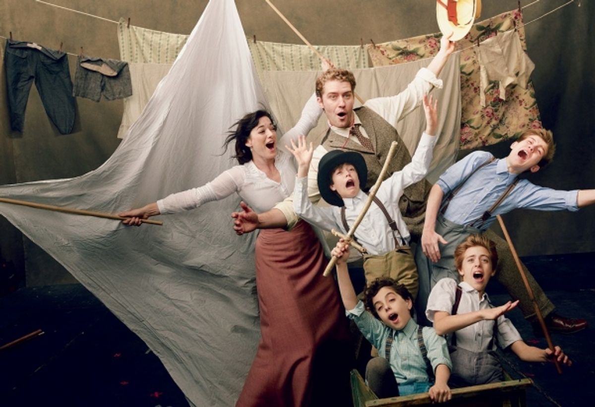 Laura Michelle Kelly, Matthew Morrison, Sawyer Nunes, Jackson DeMott Hill, Alex Dreier, Aidan Gemme at 