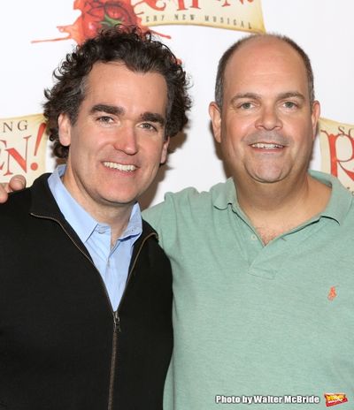 Brian D'Arcy James and Brad Oscar Photo