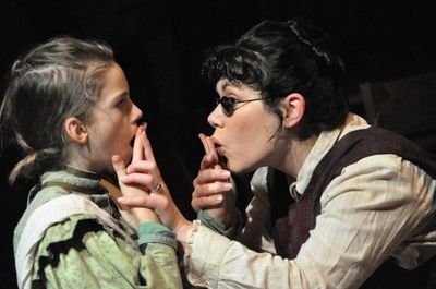 LIBERTY EVANS-AGNEW (Helen Keller) and DEYA OZBURN (Anne Sullivan) Photo