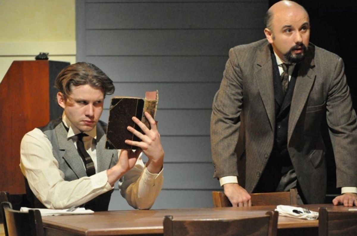 ESSE HENNRICKSON (Jimmy) and JAMES A. GILLETTI  (Mr. Keller) at 