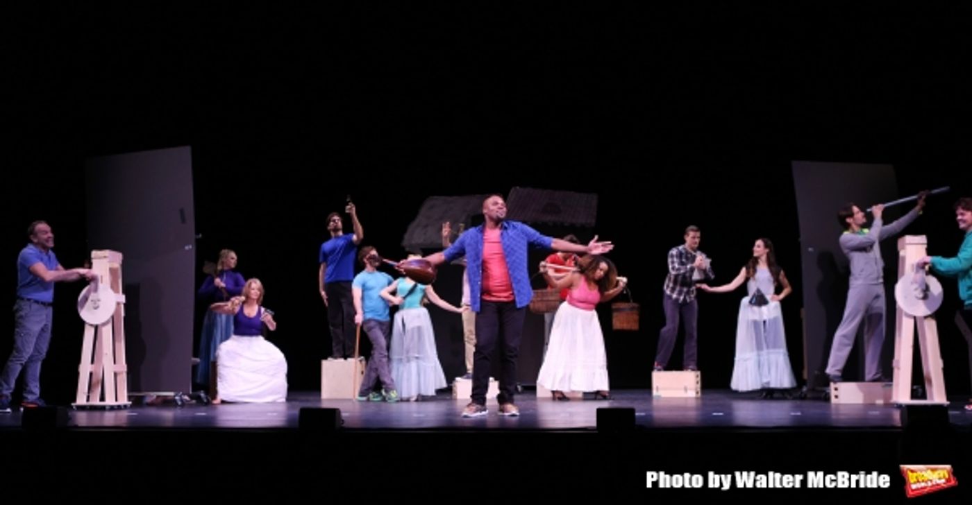 Photo Coverage: Sneak Peek at Brian d'Arcy James and More in Rehearsal for Broadway-Bound SOMETHING ROTTEN!  Image