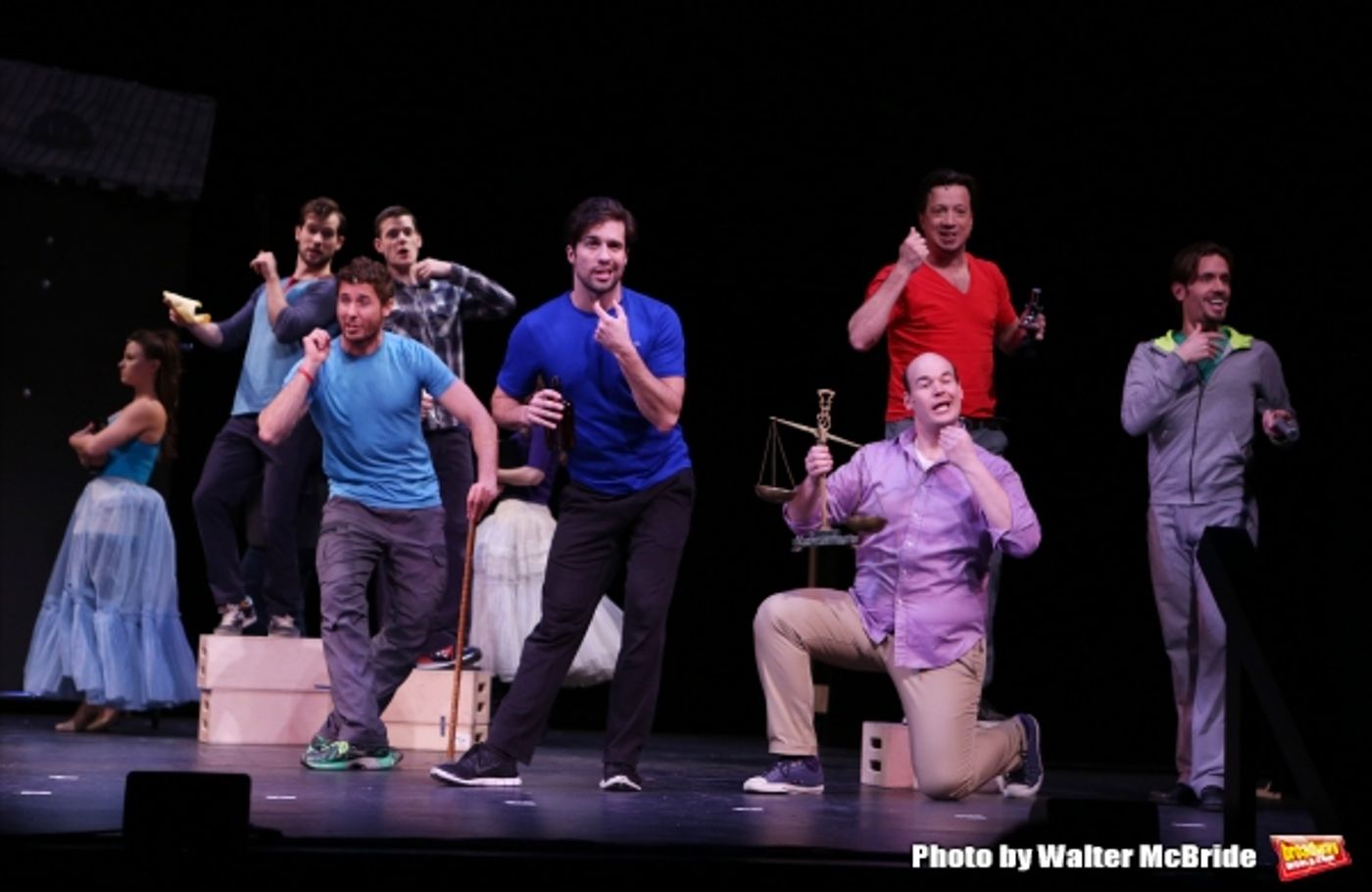 Photo Coverage: Sneak Peek at Brian d'Arcy James and More in Rehearsal for Broadway-Bound SOMETHING ROTTEN!  Image