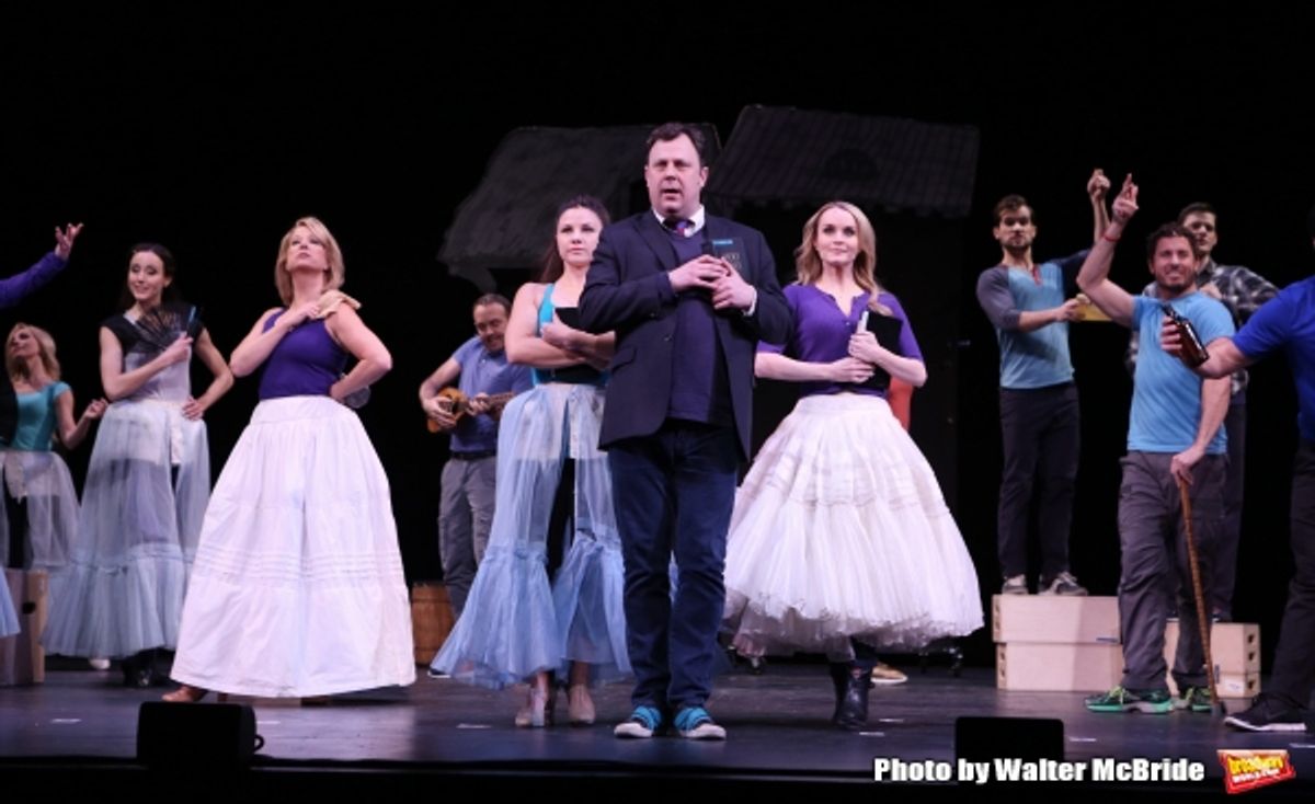 Brooks Ashmanskas and the cast at 