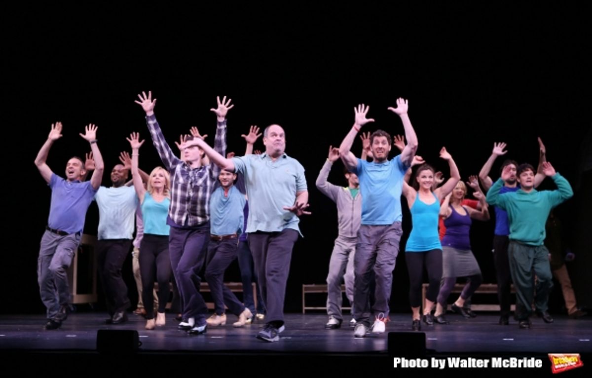 Brad Oscar and the cast  at 