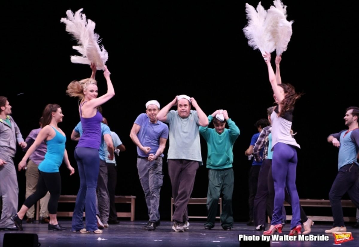 Brad Oscar and the cast  at 