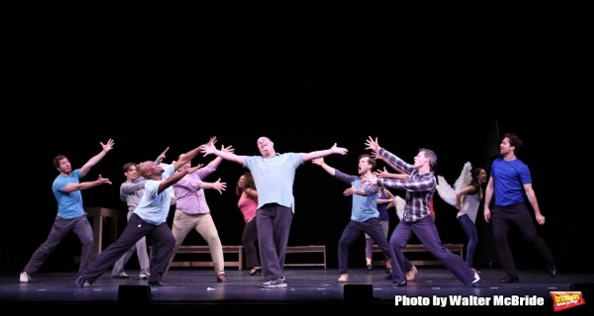 Brad Oscar and the cast  at 