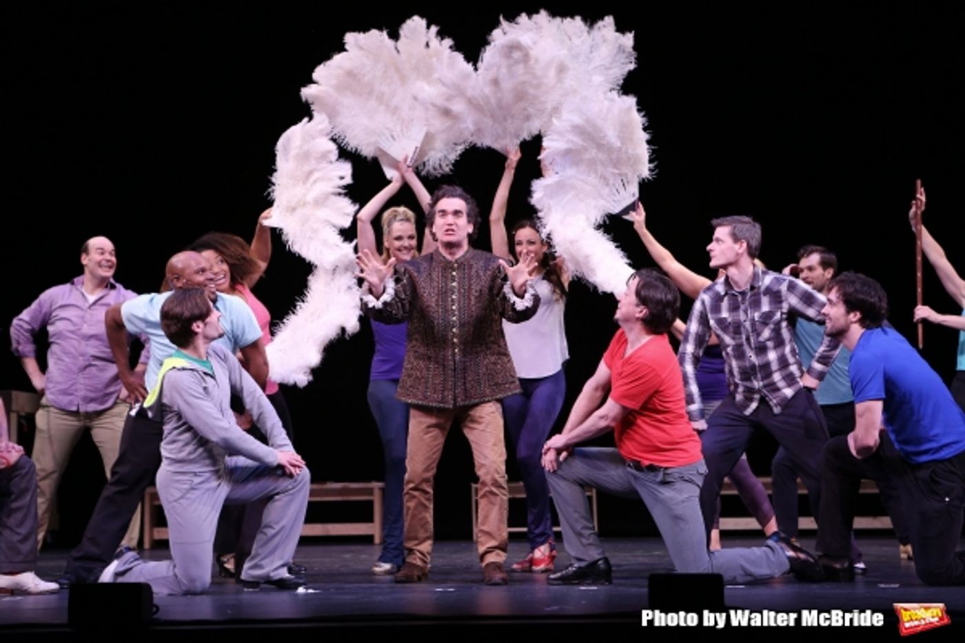 Photo Coverage: Sneak Peek at Brian d'Arcy James and More in Rehearsal for Broadway-Bound SOMETHING ROTTEN!  Image