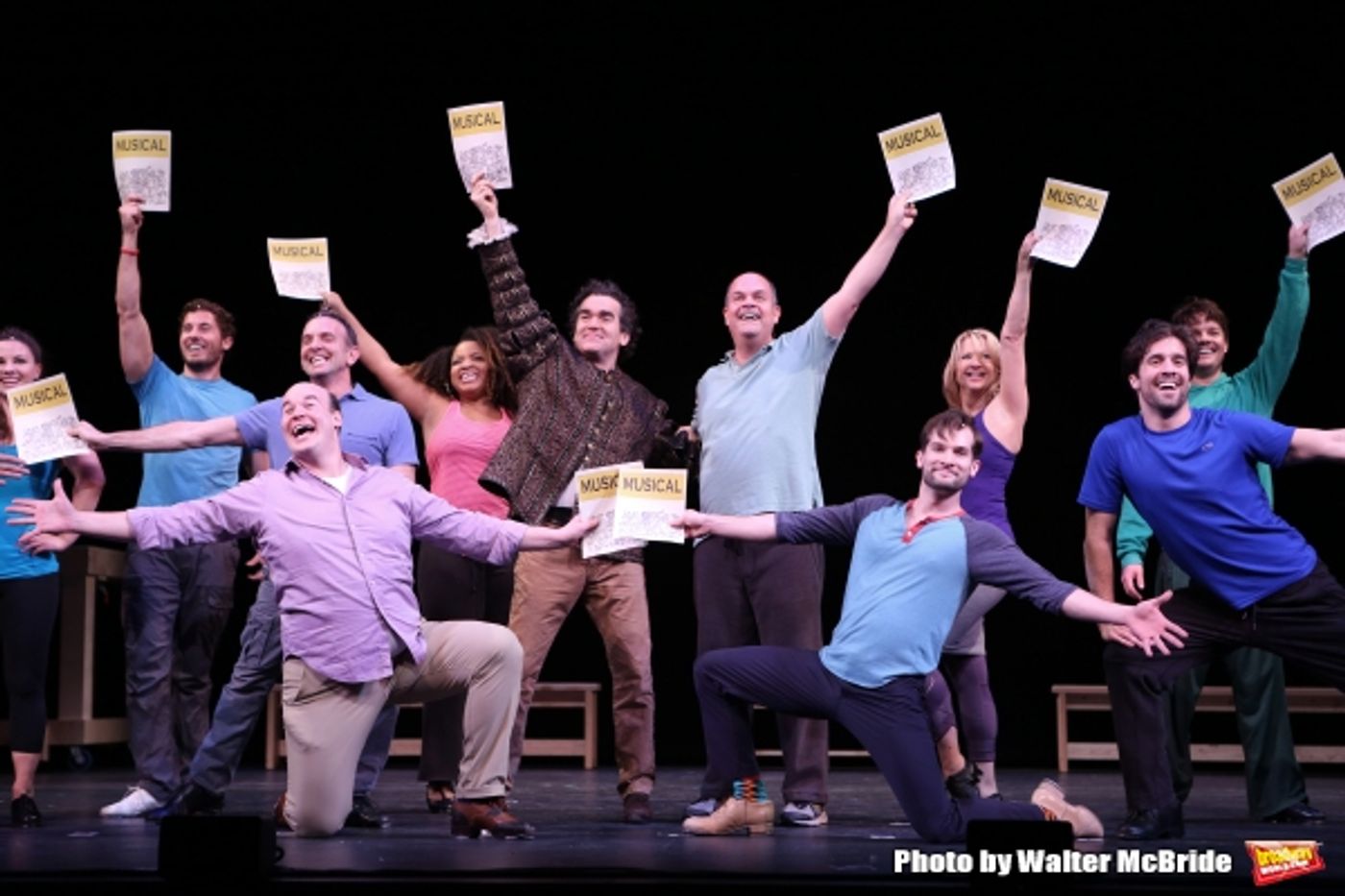 Photo Coverage: Sneak Peek at Brian d'Arcy James and More in Rehearsal for Broadway-Bound SOMETHING ROTTEN!  Image