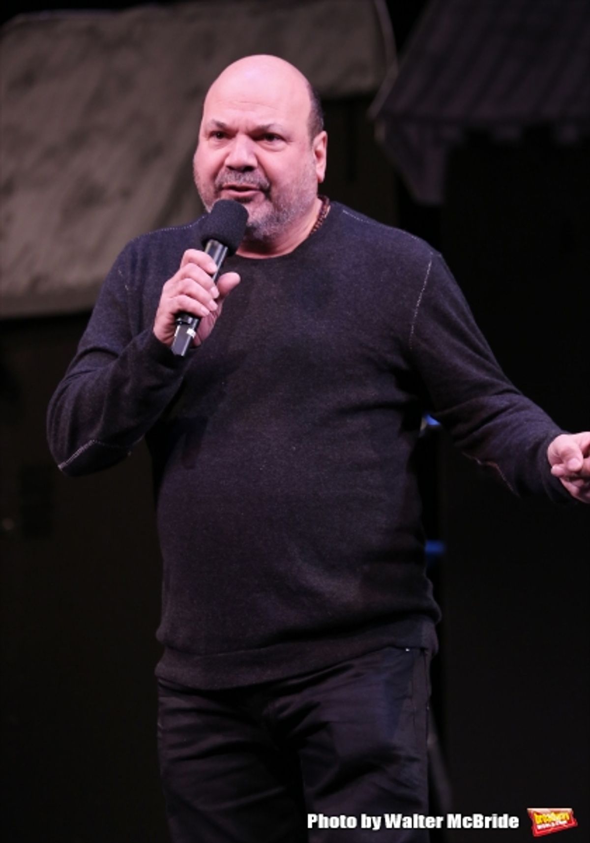 Casey Nicholaw during a rehearsal presentation of 'Something Rotten! A Very New Musical'  at the Little Shubert Theatre on February 17, 2015 in New York City.  at 