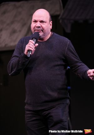Casey Nicholaw during a rehearsal presentation of 'Something Rotten! A Very New Music Photo