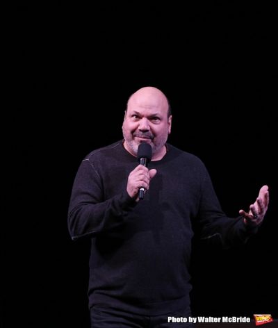 Casey Nicholaw during a rehearsal presentation of 'Something Rotten! A Very New Music Photo