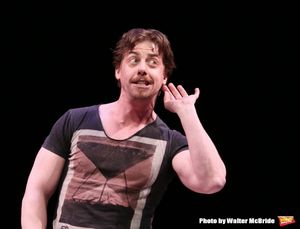 Christian Borle during a rehearsal presentation of 'Something Rotten! A Very New Musi Photo