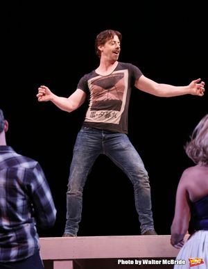 Christian Borle during a rehearsal presentation of 'Something Rotten! A Very New Musi Photo