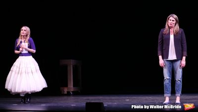 Kate Reinders and Heidi Blickenstaff during a rehearsal presentation of 'Something Ro Photo