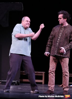  Brad Oscar and Brian D'Arcy James during a rehearsal presentation of 'Something Rott Photo