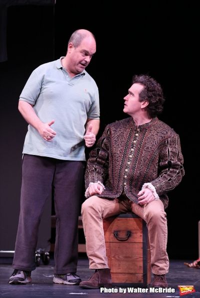  Brad Oscar and Brian D'Arcy James during a rehearsal presentation of 'Something Rott Photo