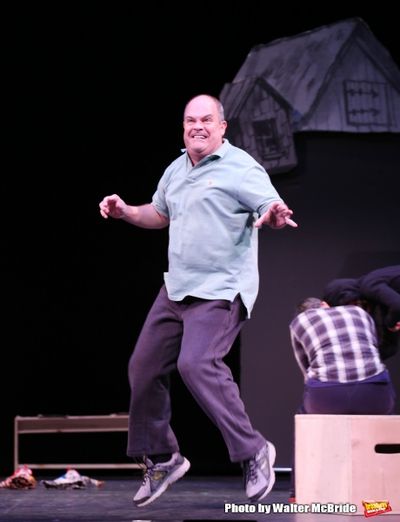 Brad Oscar during a rehearsal presentation of 'Something Rotten! A Very New Musical'  Photo
