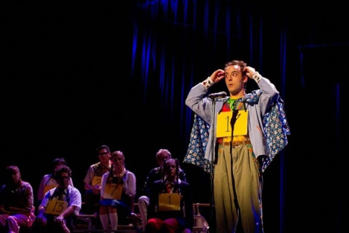 Kevin Hafso-Koppman as Leaf Coneybear in Intrepid Shakespeare Company''s The 25th Annual Putnam County Spelling Bee at 