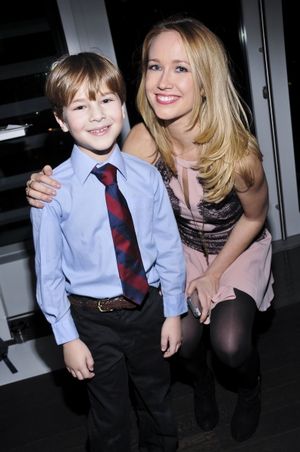 Anna Camp (True Blood) here with her on-stage son Oliver Hollmann. @ BroadwayWorld Anna Camp (True Blood) here with her on-stage son Oliver Hollmann. Photo