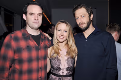 Anna Camp and Danny Wolohan play husband and wife. Ebon Moss-Bachrach Photo
