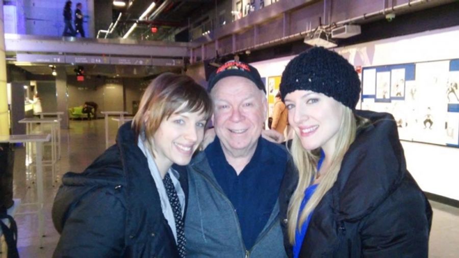 Photo Flash: The Mueller Sisters Visit CHURCHILL at New World Stages Image