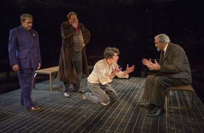 Robert Dorfman as Vasily Korinsky, Ron Orbach as Moishe Bretzky, Eli Gelb as Pinchas  Photo