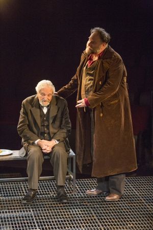 Hal Linden as Yevgeny Zunser and Ron Orbach as Moishe Bretzky @ BroadwayWorld Hal Linden as Yevgeny Zunser and Ron Orbach as Moishe Bretzky Photo