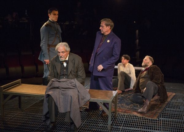 Lowell Byers as Guard, Hal Linden as Yevgeny Zunser, Robert Dorfman as Vasily Korinsk Photo