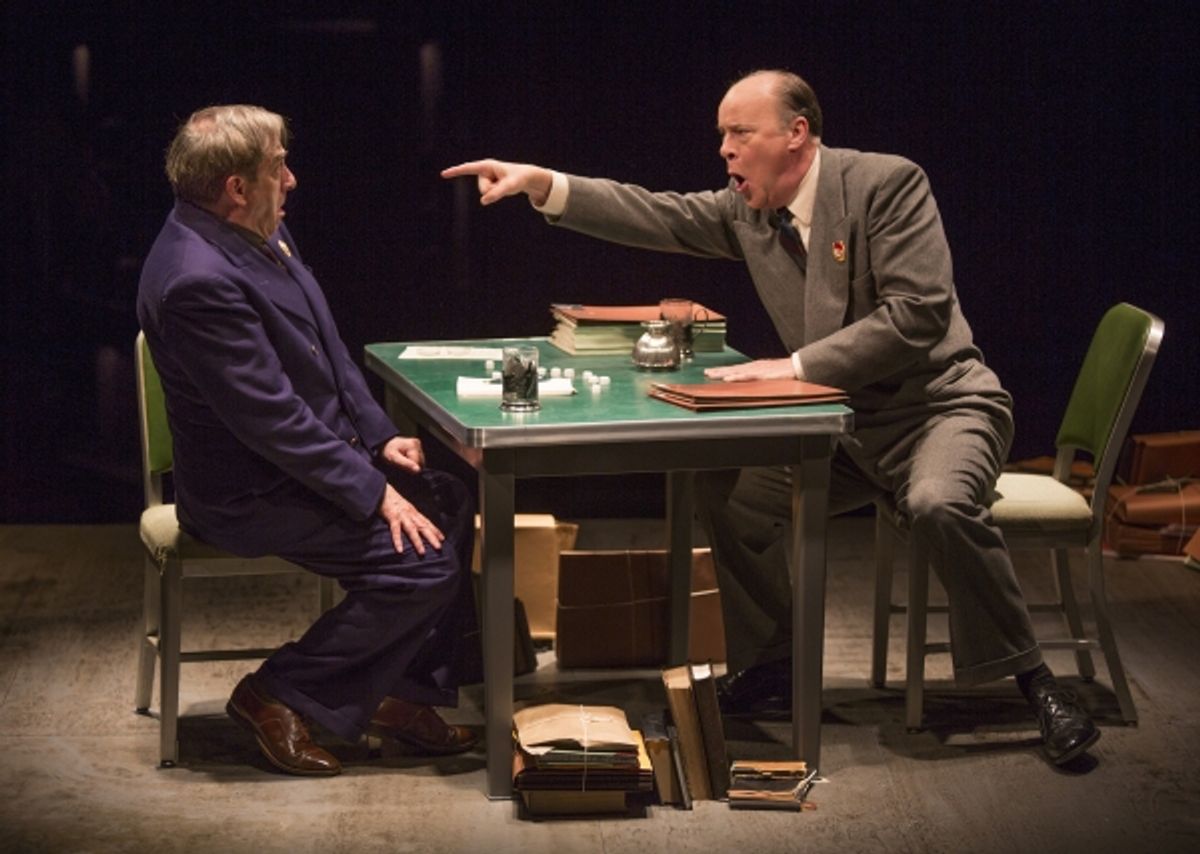 Robert Dorfman as Vasily Korinsky and James Shanklin as Agent in Charge at 