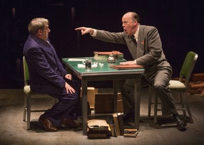 Robert Dorfman as Vasily Korinsky and James Shanklin as Agent in Charge Photo
