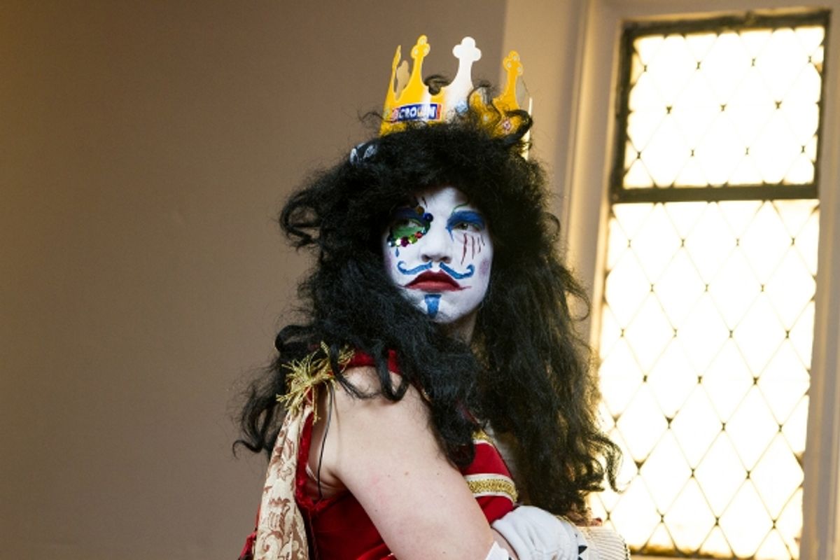 Sadie Rogers in rehearsal for Red Tape Theatreâ€™s production of THE WALK ACROSS AMERICA FOR MOTHER EARTH at 