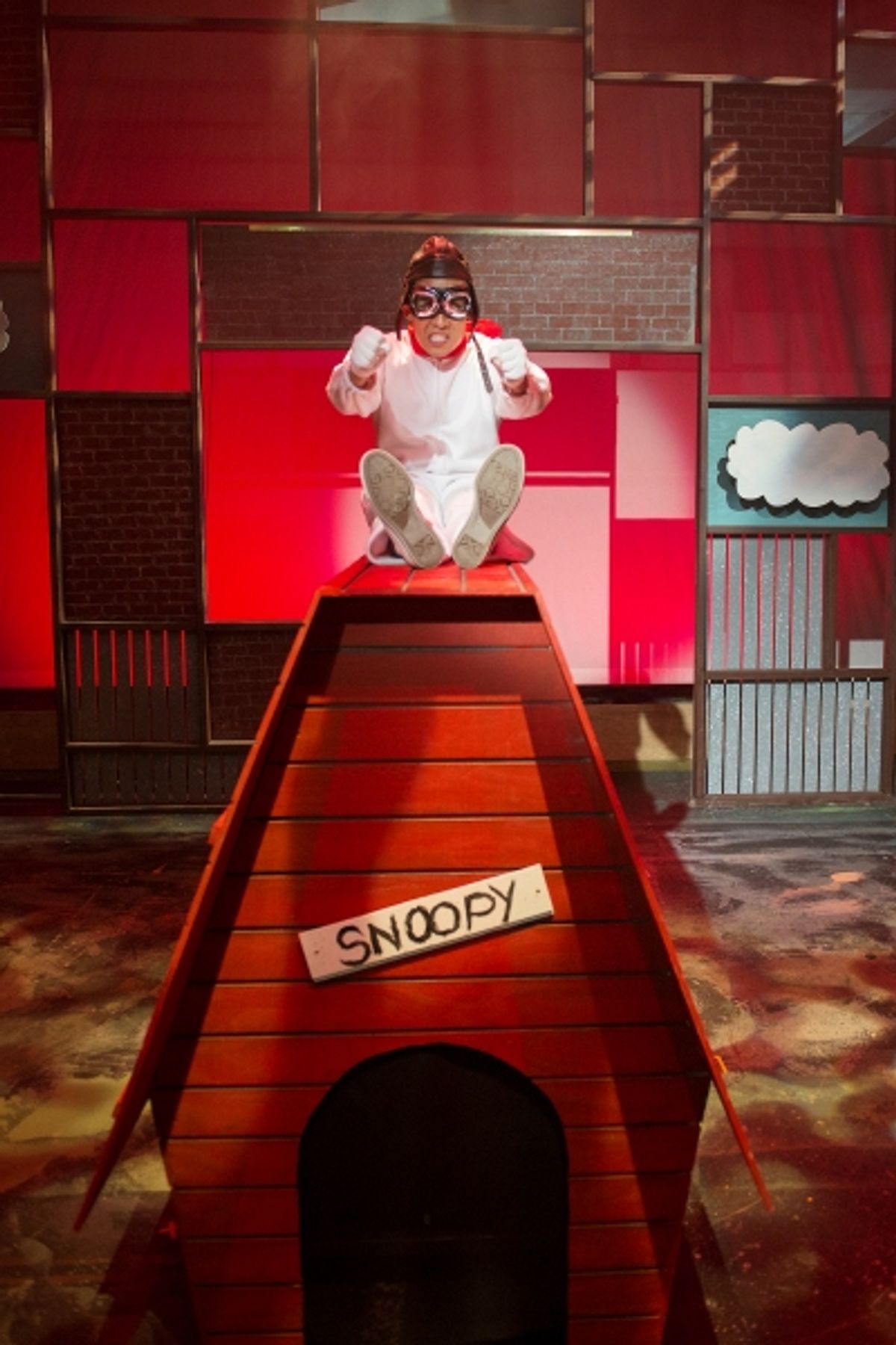 Snoopy (Alex Rodriguez) dreams of fighting The Red Baron at 