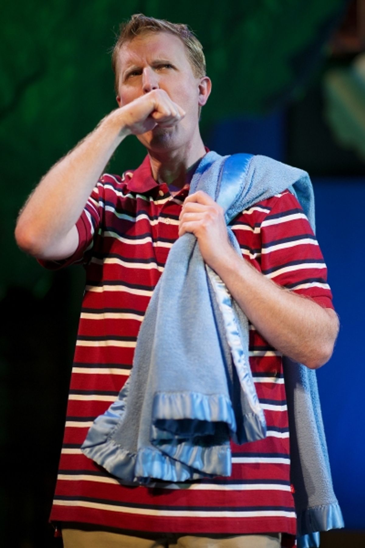 Linus Van Pelt (Kevin Hammond) proves that sometimes your blanket is the best protection you can have at 