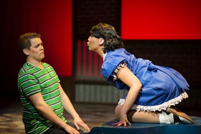 Lucy Van Pelt (R. Ashley Cowl*) isn''t shy about her feelings for Schroeder (L. Danny Photo