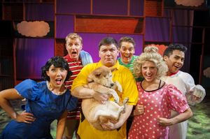 The cast of You''re a Good Man, Charlie Brown (Clockwise Zac Schuman, Danny Quezada,  Photo