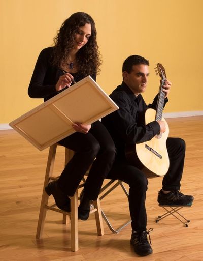 Visual Artist Mindy Vaccino and Guitarist Jeffrey Vaccino Photo